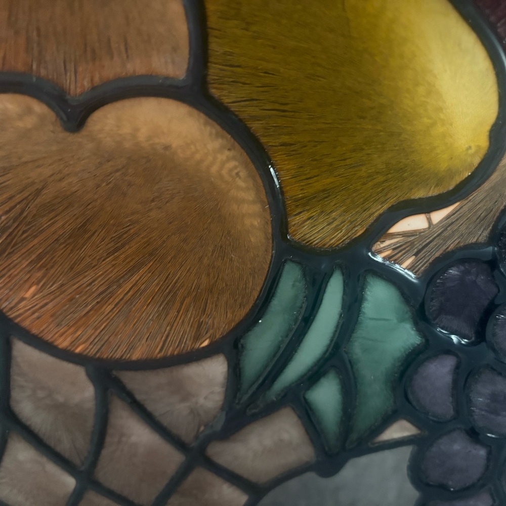 Stained Glass Fruit Basket Panel - Picture 5 of 8
